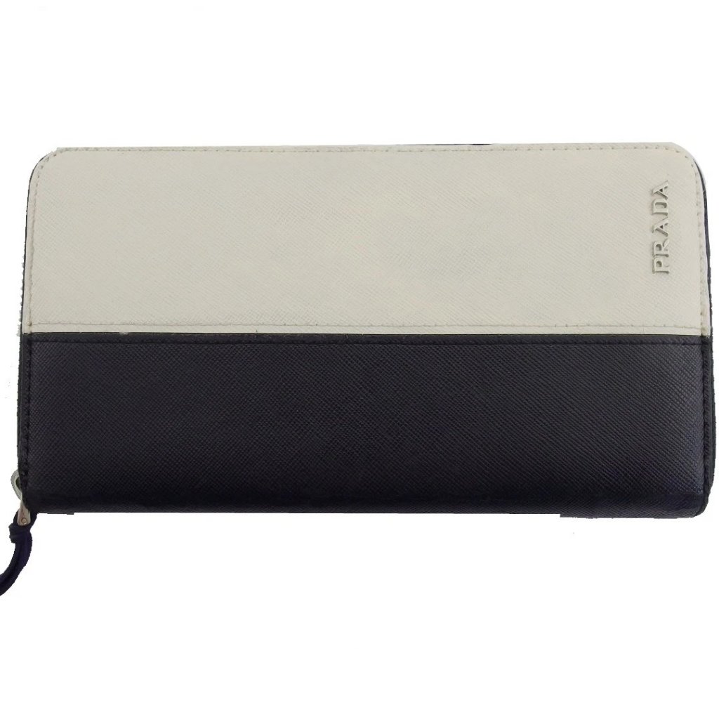 Prada Purse Black White Women Authentic Secondhand